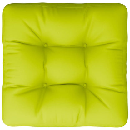 Coussin de palette vert vif 58x58x10 cm tissu