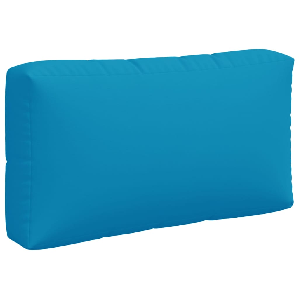 Coussins de palette lot de 3 bleu tissu