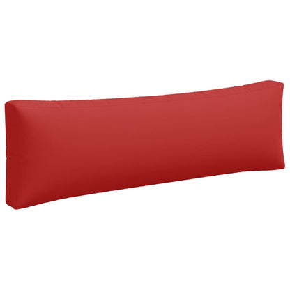 Coussins de palette lot de 3 rouge tissu