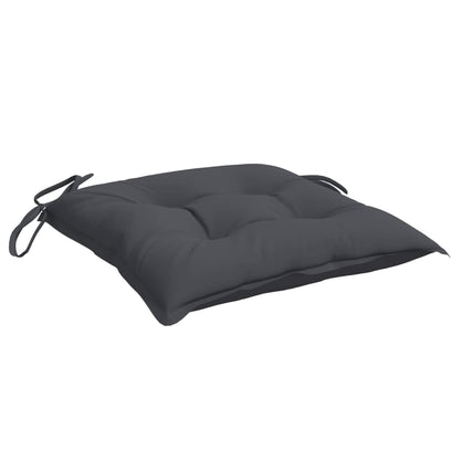 Coussins de chaise lot de 4 anthracite 40x40x7 cm tissu oxford