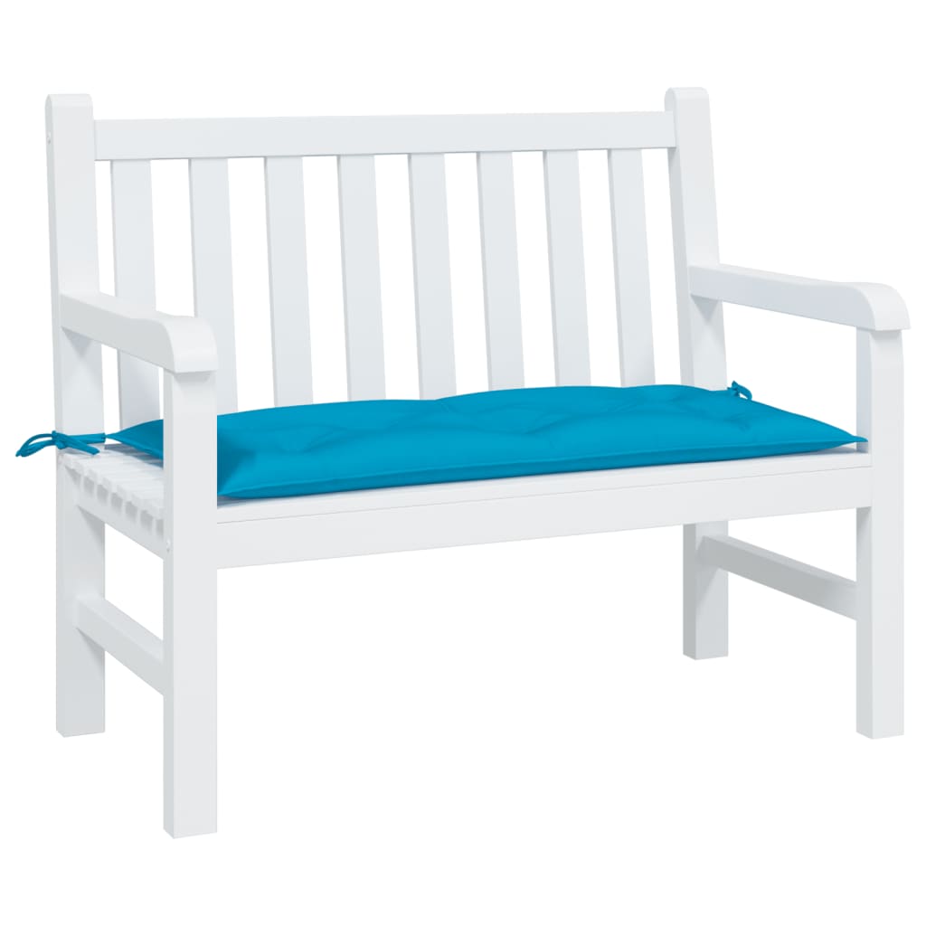 Coussin de banc de jardin bleu clair 100x50x7 cm tissu oxford