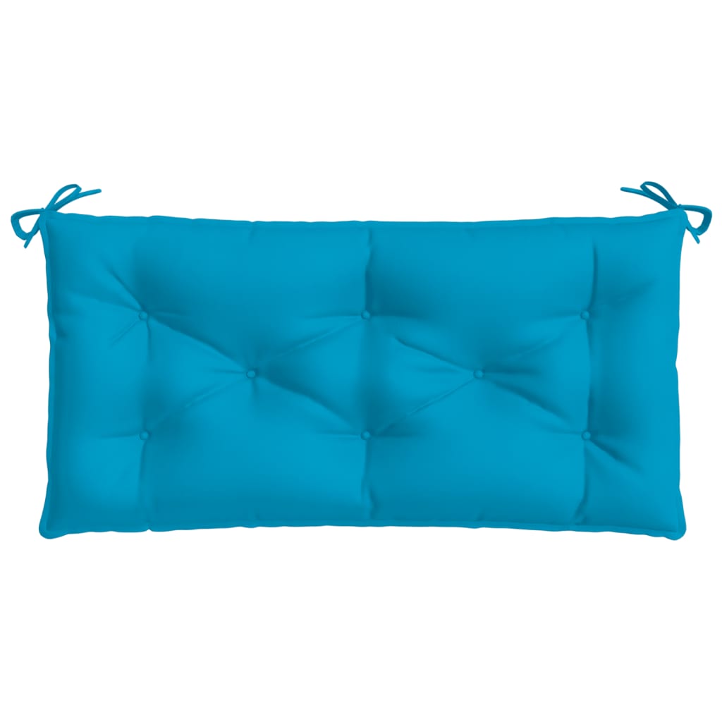 Coussin de banc de jardin bleu clair 100x50x7 cm tissu oxford