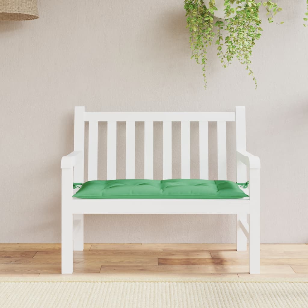 Coussin de banc de jardin vert 100x50x7 cm tissu oxford