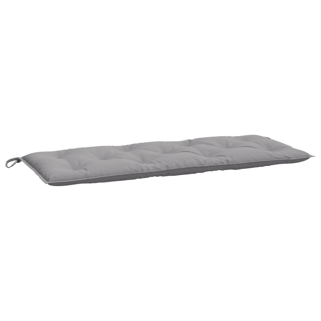 Coussin de banc de jardin gris 120x50x7 cm tissu oxford