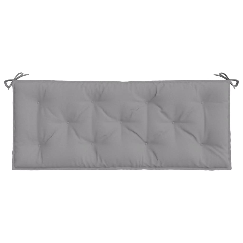 Coussin de banc de jardin gris 120x50x7 cm tissu oxford