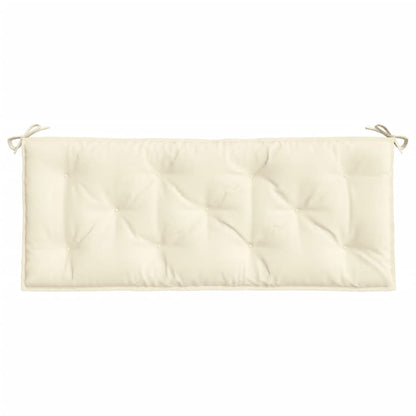 Coussin de banc de jardin blanc crème 120x50x7 cm tissu oxford