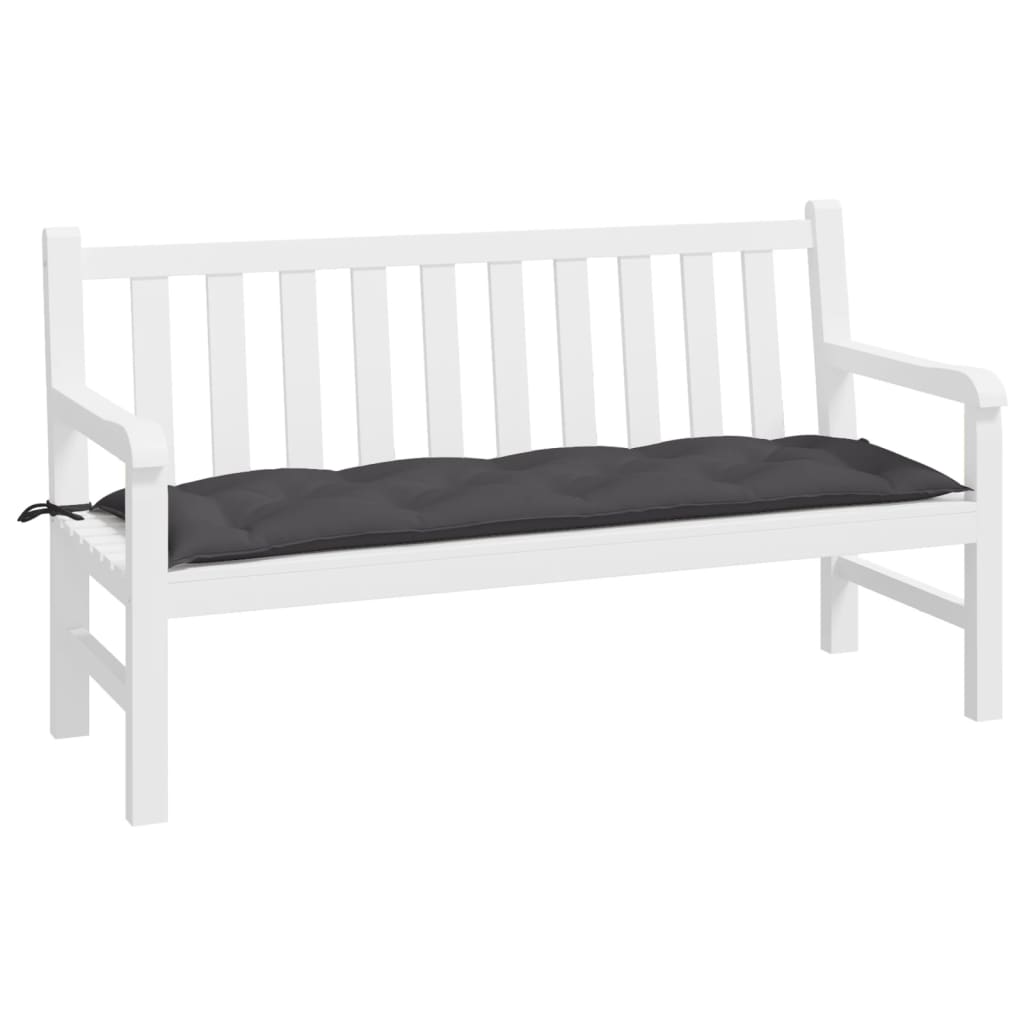 Coussin de banc de jardin anthracite 150x50x7 cm tissu oxford