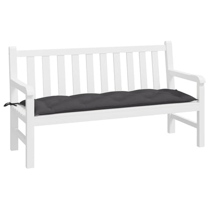 Coussin de banc de jardin anthracite 150x50x7 cm tissu oxford