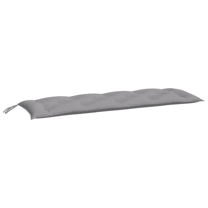 Coussin de banc de jardin gris 150x50x7 cm tissu oxford