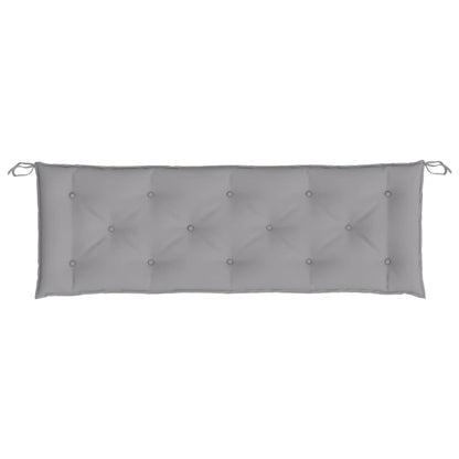 Coussin de banc de jardin gris 150x50x7 cm tissu oxford