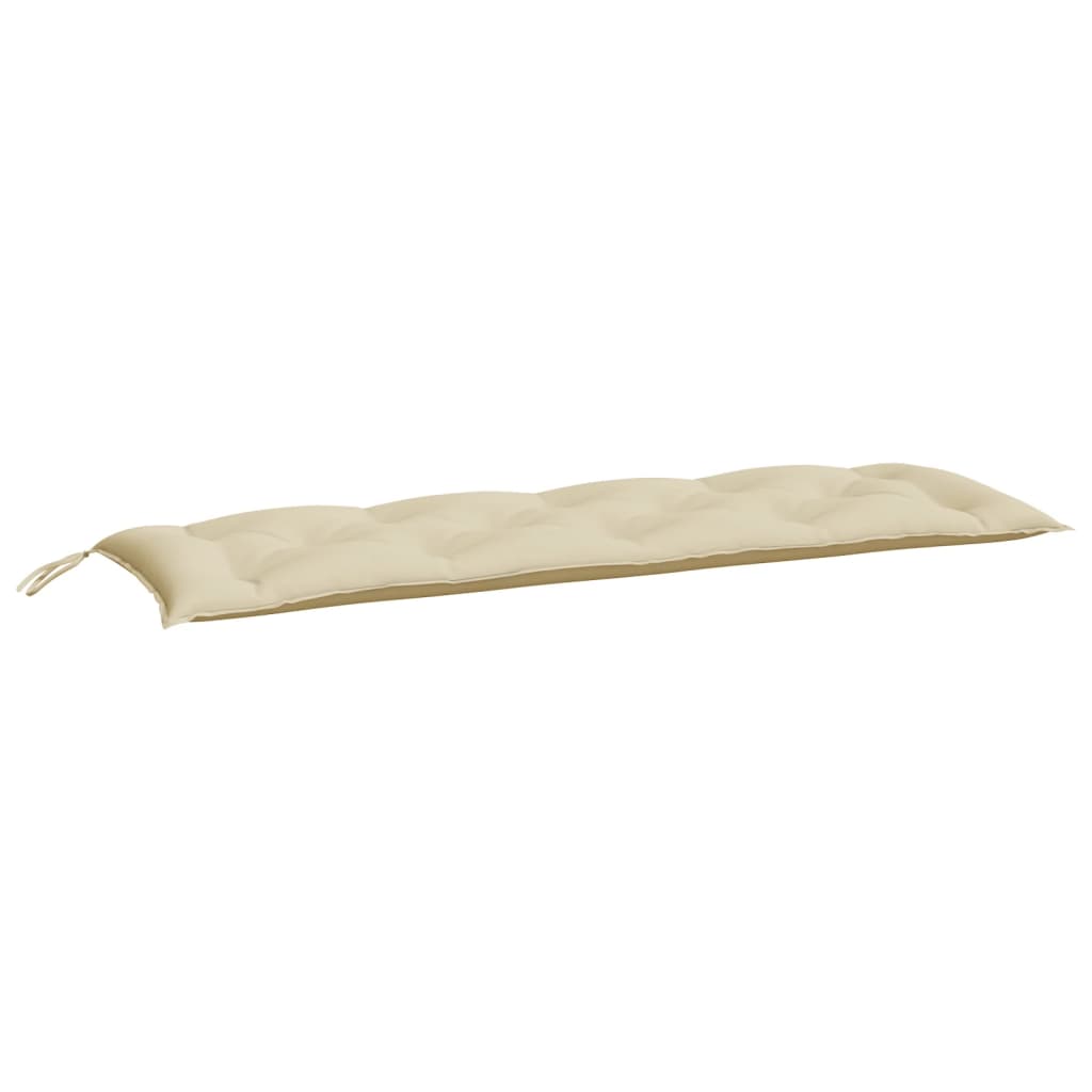 Coussin de banc de jardin beige 150x50x7 cm tissu oxford