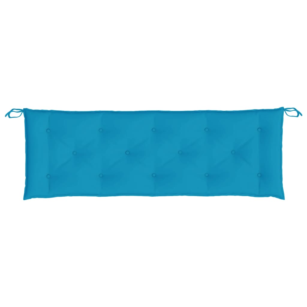 Coussin de banc de jardin bleu clair 150x50x7 cm tissu oxford