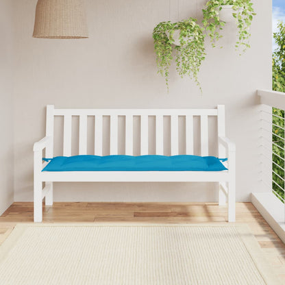 Coussin de banc de jardin bleu clair 150x50x7 cm tissu oxford