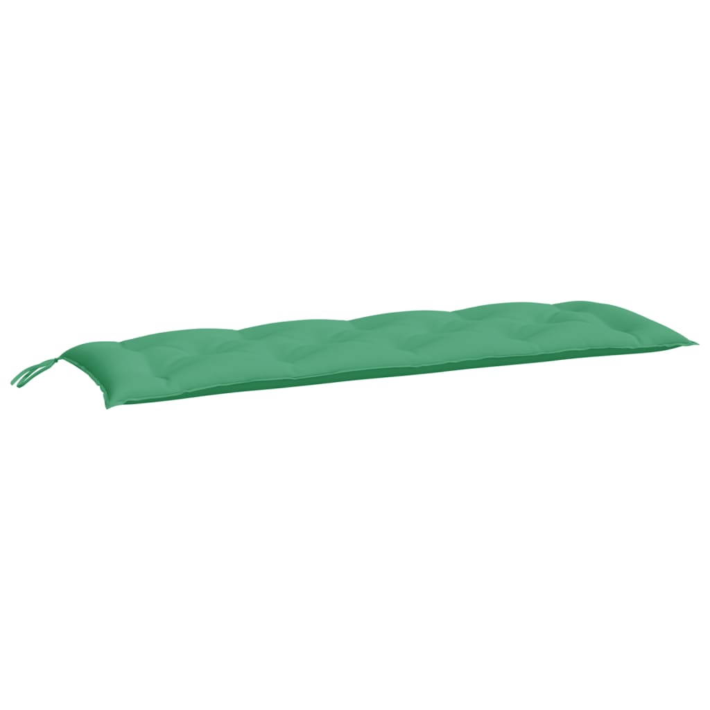 Coussin de banc de jardin vert 150x50x7 cm tissu oxford