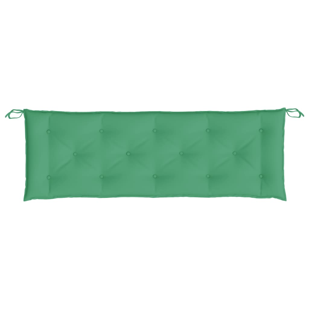 Coussin de banc de jardin vert 150x50x7 cm tissu oxford