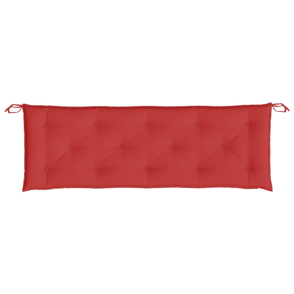 Coussin de banc de jardin rouge 150x50x7 cm tissu oxford