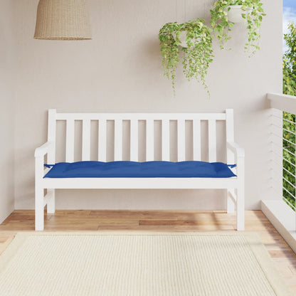 Coussin de banc de jardin bleu 150x50x7 cm tissu oxford