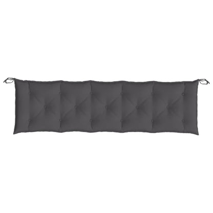 Coussin de banc de jardin anthracite 180x50x7 cm tissu oxford