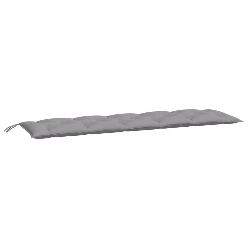 Coussin de banc de jardin gris 180x50x7 cm tissu oxford