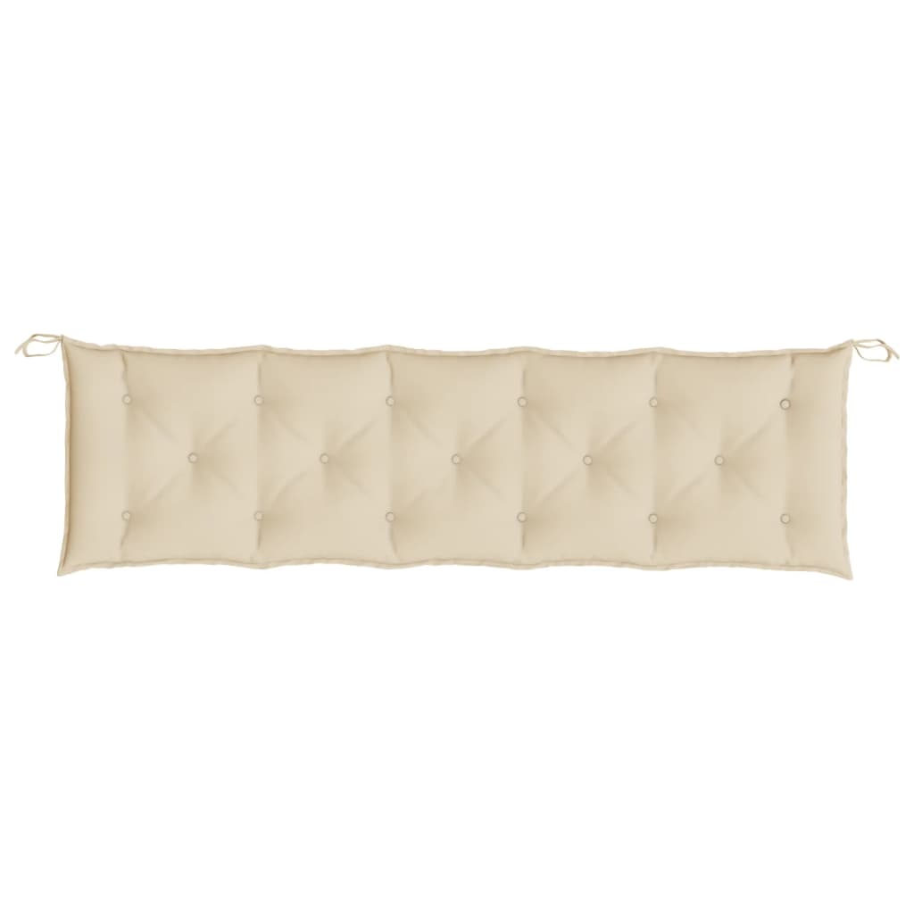 Coussin de banc de jardin beige 180x50x7 cm tissu oxford