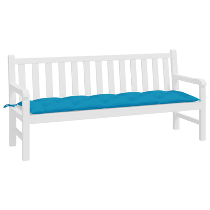 Coussin de banc de jardin bleu clair 180x50x7 cm tissu oxford