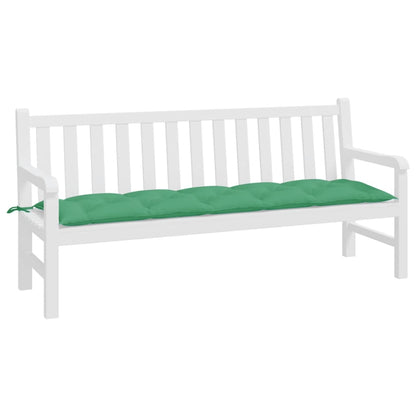 Coussin de banc de jardin vert 180x50x7 cm tissu oxford