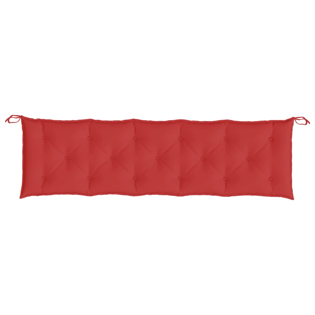 Coussin de banc de jardin rouge 180x50x7 cm tissu oxford