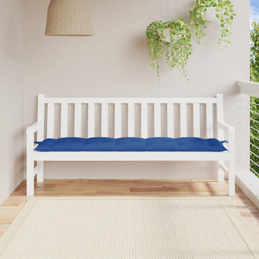 Coussin de banc de jardin bleu 180x50x7 cm tissu oxford