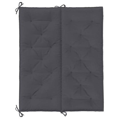 Coussin de banc de jardin anthracite tissu oxford