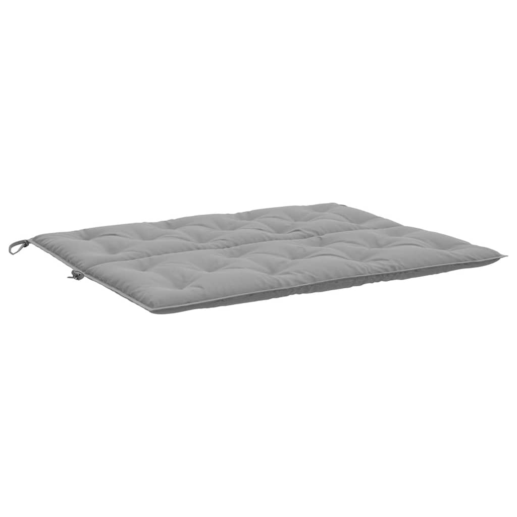 Coussin de banc de jardin gris 120x(50+50)x7 cm tissu oxford