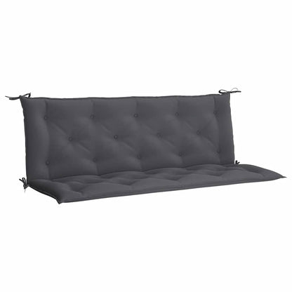 Coussin de banc de jardin anthracite tissu oxford