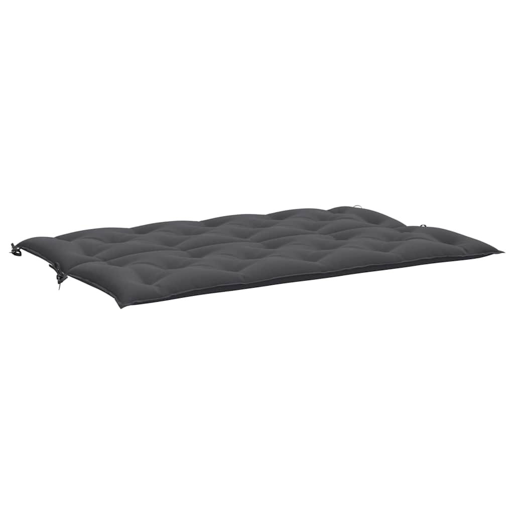 Coussin de banc de jardin anthracite tissu oxford