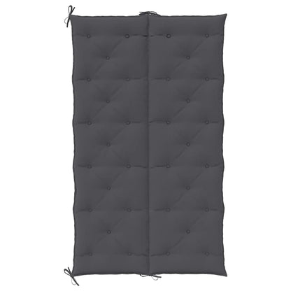 Coussin de banc de jardin anthracite tissu oxford