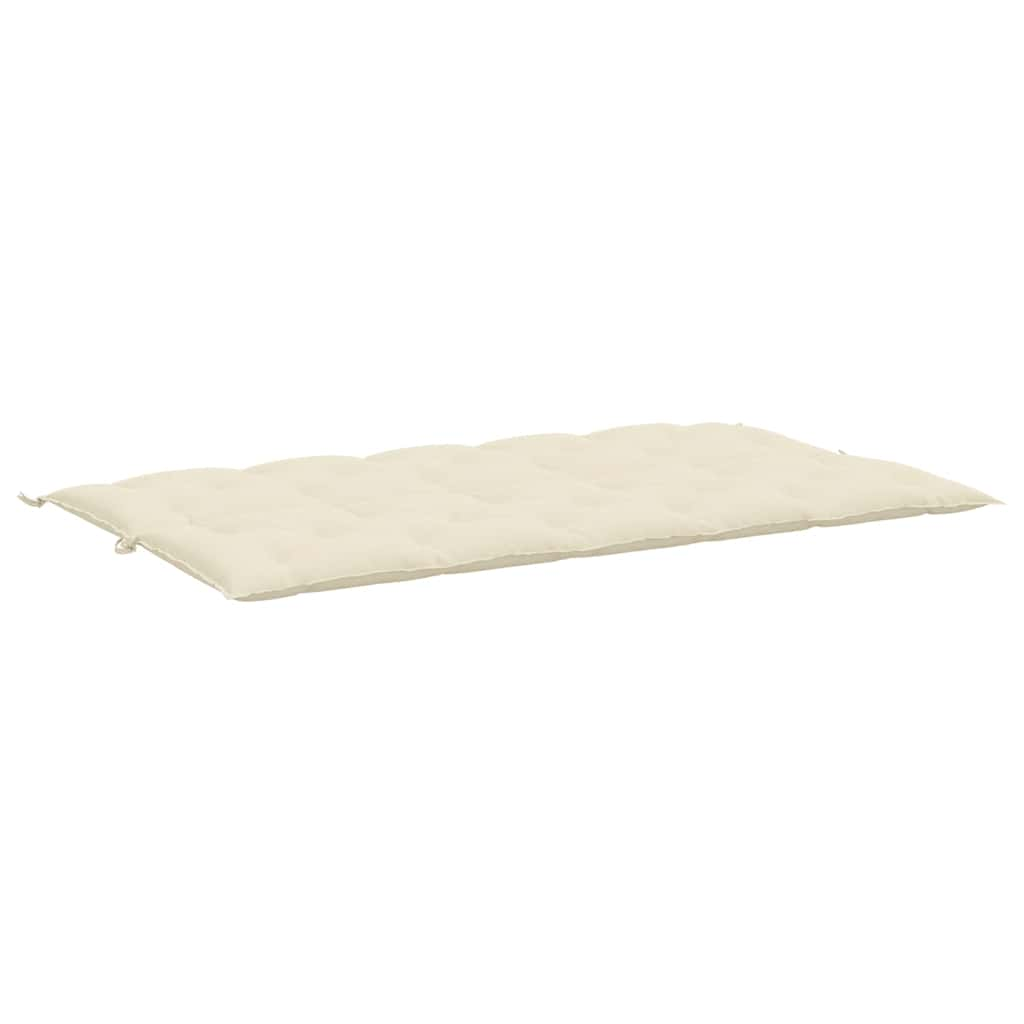 Coussin de banc de jardin blanc crème tissu oxford