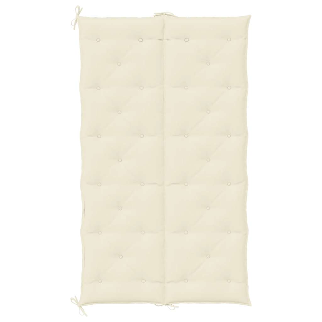 Coussin de banc de jardin blanc crème tissu oxford