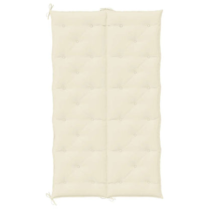 Coussin de banc de jardin blanc crème tissu oxford