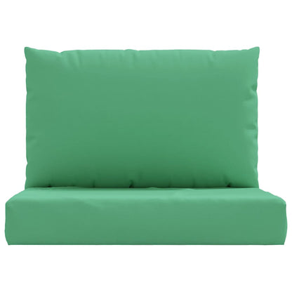 Coussins de palette lot de 2 vert tissu oxford