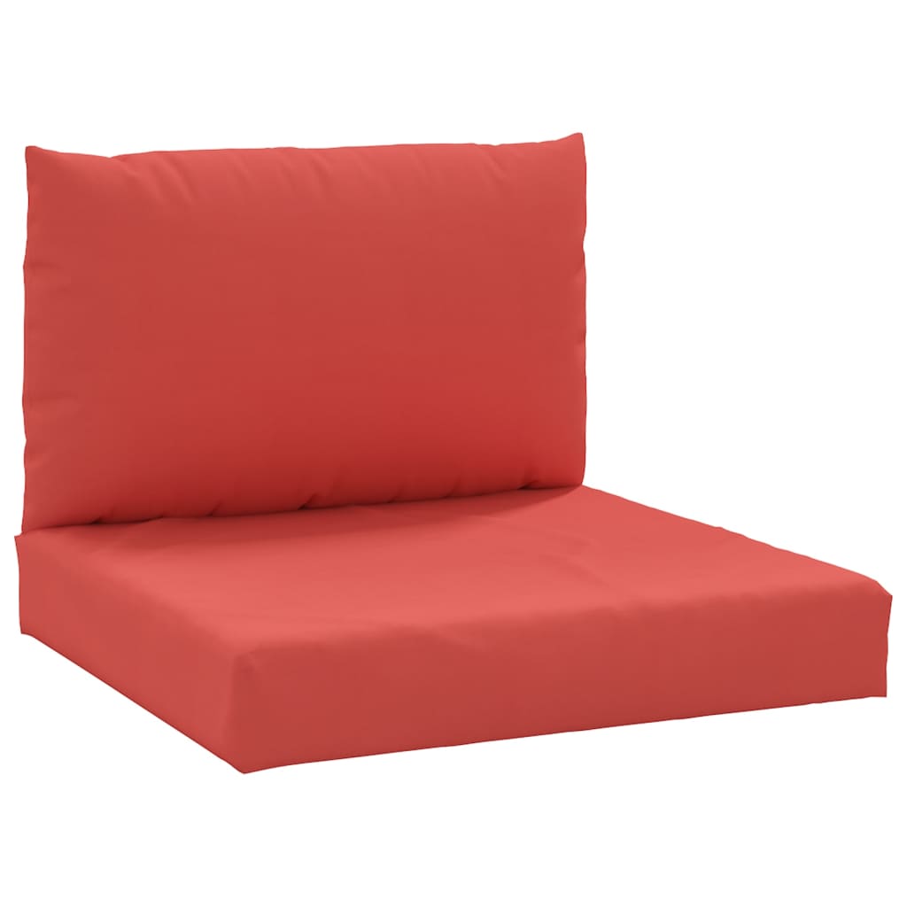 Coussins de palette lot de 2 rouge tissu oxford