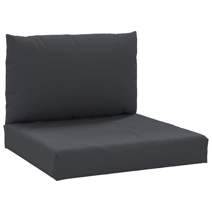 Coussins de palette lot de 2 noir tissu oxford