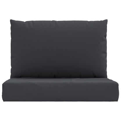 Coussins de palette lot de 2 noir tissu oxford