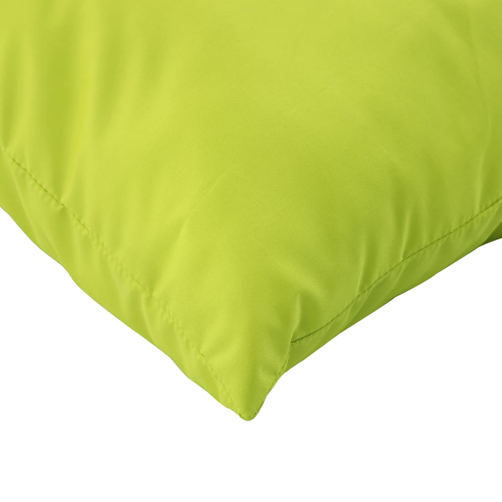 Coussins de palette lot de 2 vert vif tissu oxford