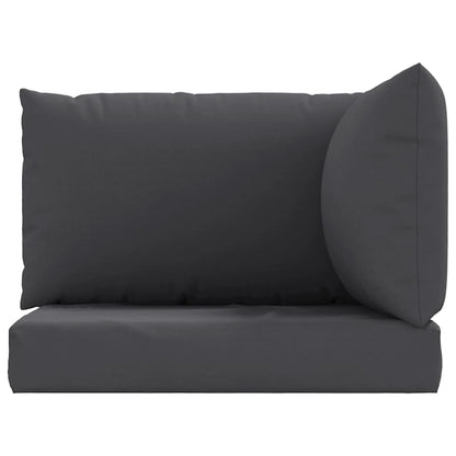 Coussins de palette lot de 3 anthracite tissu oxford