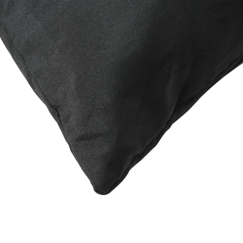 Coussins de palette lot de 3 noir tissu oxford