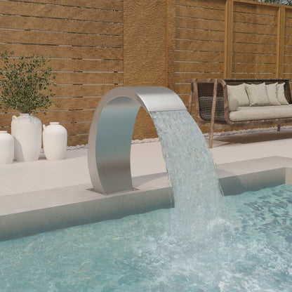 Fontaine de piscine 22x60x70 cm acier inoxydable 304