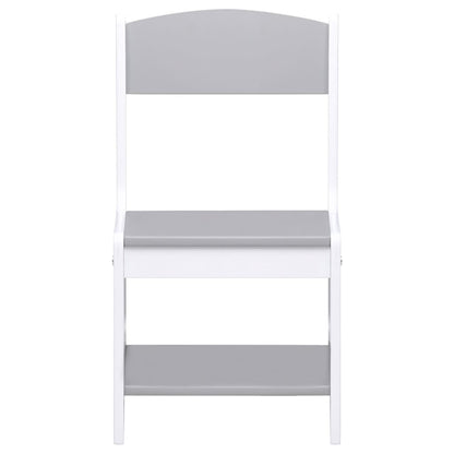 Table pour enfants avec 2 chaises Blanc MDF