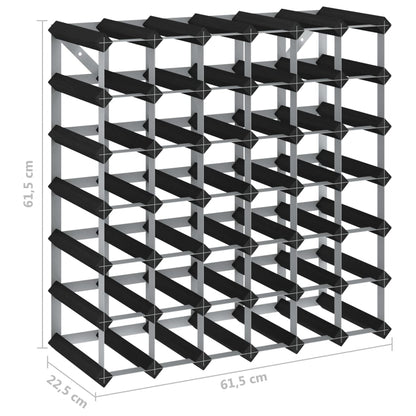 Casier à bouteilles pour 42 bouteilles Noir Bois de pin solide