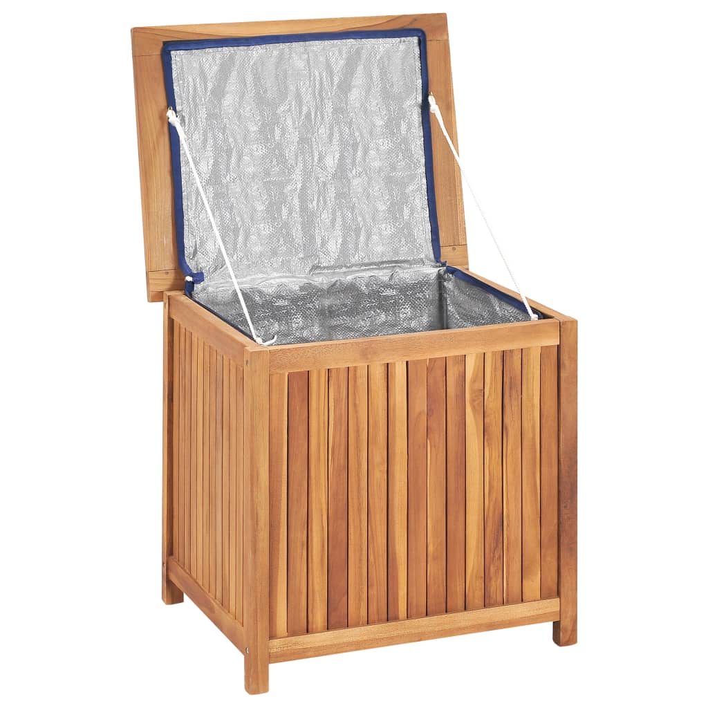 Boîte de rangement de jardin 60x50x58 cm Bois de teck solide