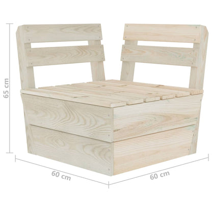 Canapé d'angle sectionnel palette Bois d'épicéa imprégné