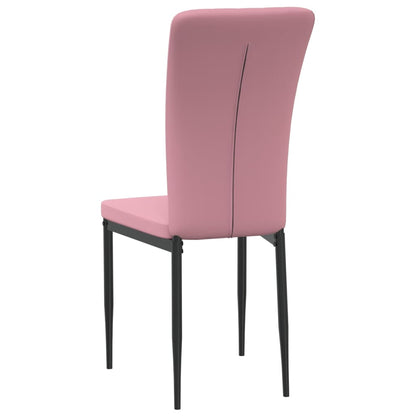 Chaises à manger lot de 2 Rose Velours