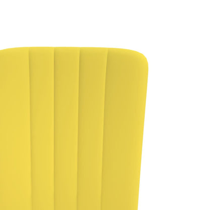 Chaises à manger lot de 2 Jaune moutarde Velours